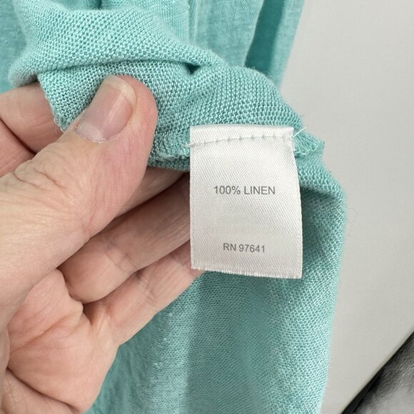 2 piece sweater set twinset cardigan tank lightweight teal XL - Picture 1 of 10